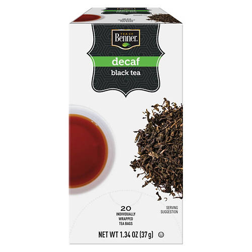 Benner Decaf Black Tea Bags, 20 count
